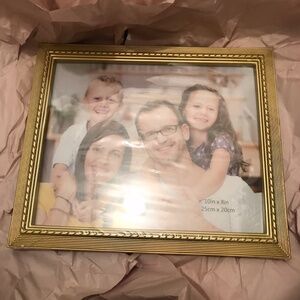 Picture Frame Set 1 Gold Picture Frame 10x8 and 1 Black Picture Frame 10x7-8
